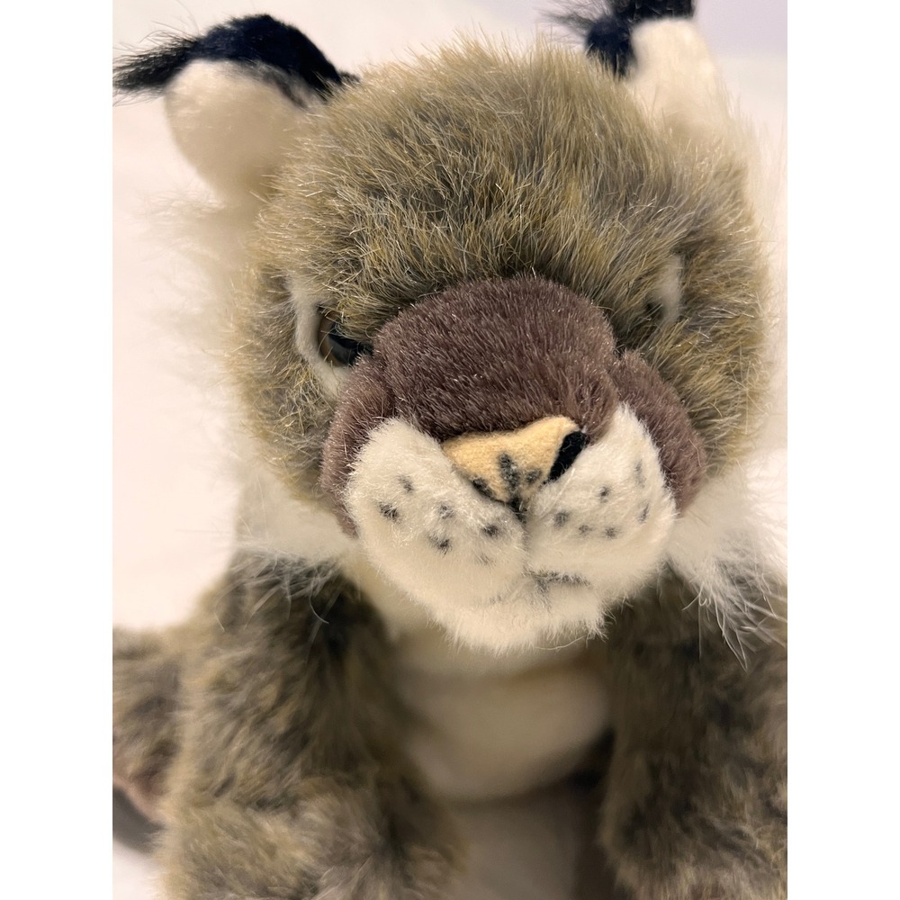 Wild Republic Lynx Plush Stuffed Animal Realistic Tufted Ears Bobtail 12 Inch